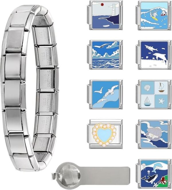 Italian Charms Bracelet Stainless Steel